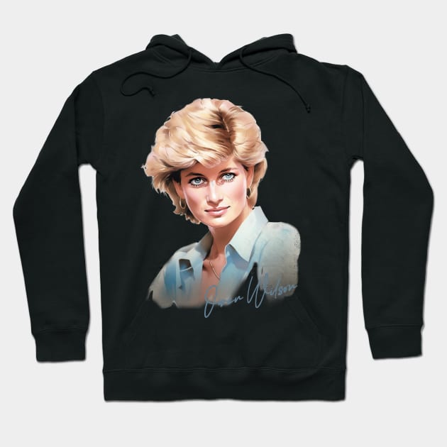 Princess Diana Owen Wilson Crossover Hoodie by DankFutura